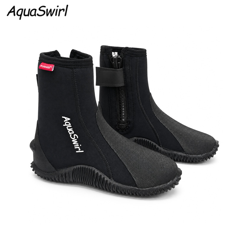Scuba Diving Wetsuit 5Mm Neoprene - حذاء غوص من النيوبرين بسُمك 5