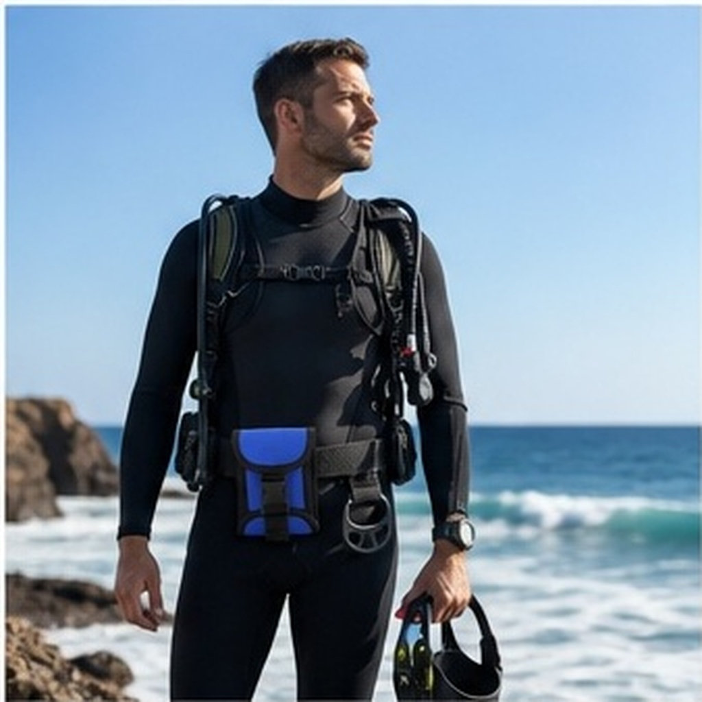 Scuba Weight Belt Pocket Quick Release - حقيبة خصر قابلة للتعديل مصنوعة من