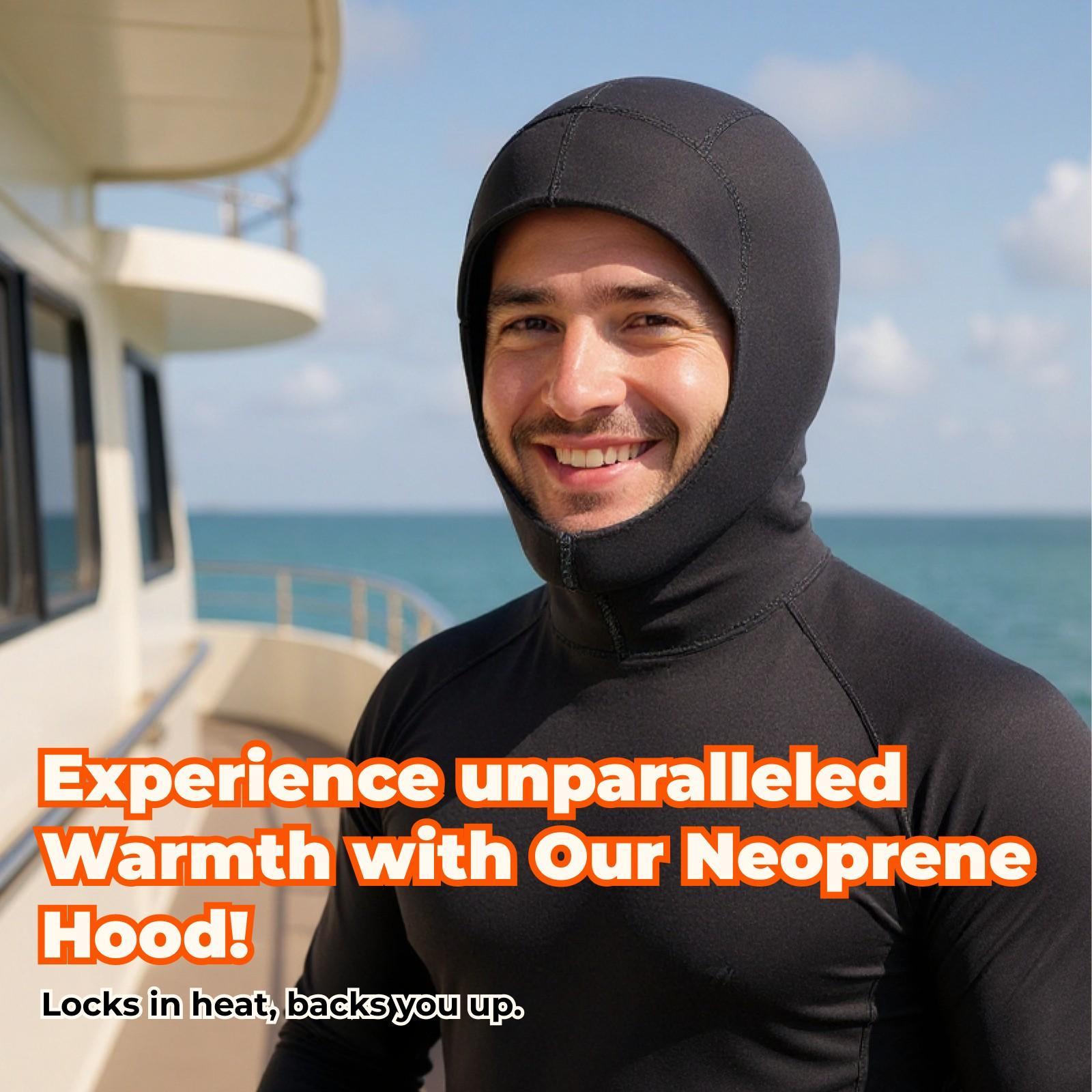 غطاء رأس كامل الوجه من النيوبر - مراجعة Scuba Diving Wetsuit 5Mm Neoprene وسعره