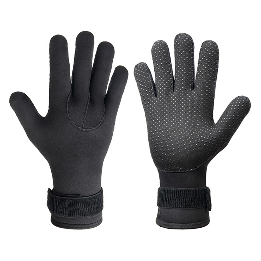 قفازات غوص سوداء من النيوبرين  - مراجعة Scuba Diving Wetsuit 5Mm Neoprene وسعره
