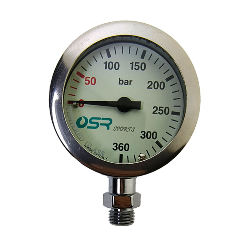 360 شريط الغوص SPG مضيئة مقياس - مراجعة Diving Pressure Gauge Submersible Spg وسعره