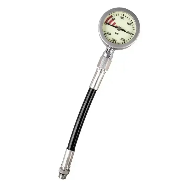 مقياس ضغط الغوص 52 ملم SPG عال - مراجعة Diving Pressure Gauge Submersible Spg وسعره