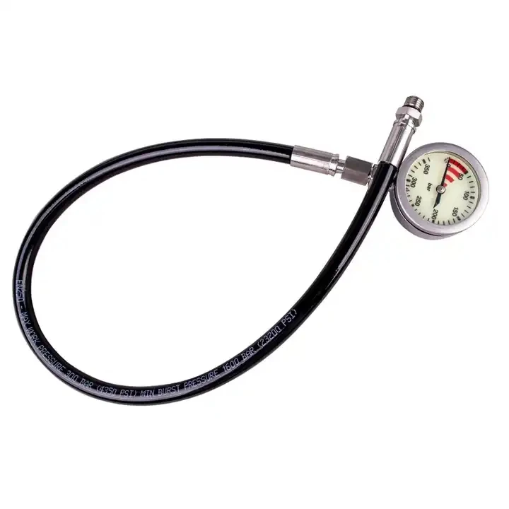 مقياس ضغط الغوص 52 ملم SPG عال - مراجعة Diving Pressure Gauge Submersible Spg وسعره