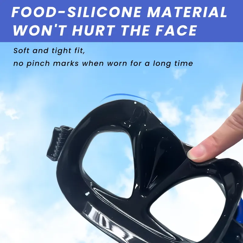 طقم غوص وسباحة بصري لقصر النظر - مراجعة Diving Mask Tempered Glass Optical وسعره