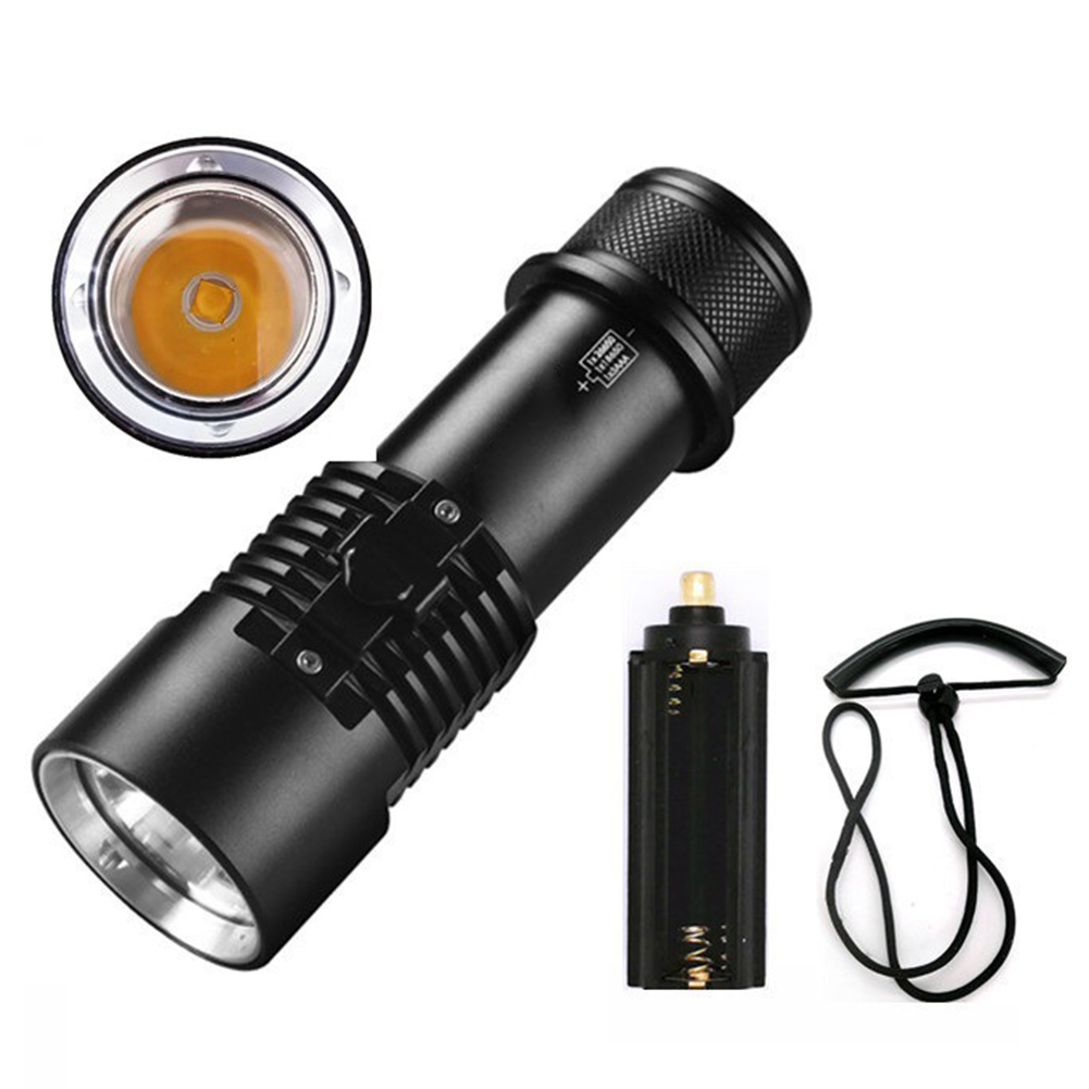 مصباح يدوي مقاوم للماء للغوص ت - مراجعة Dive Flashlight 5000 Lumens Underwater وسعره