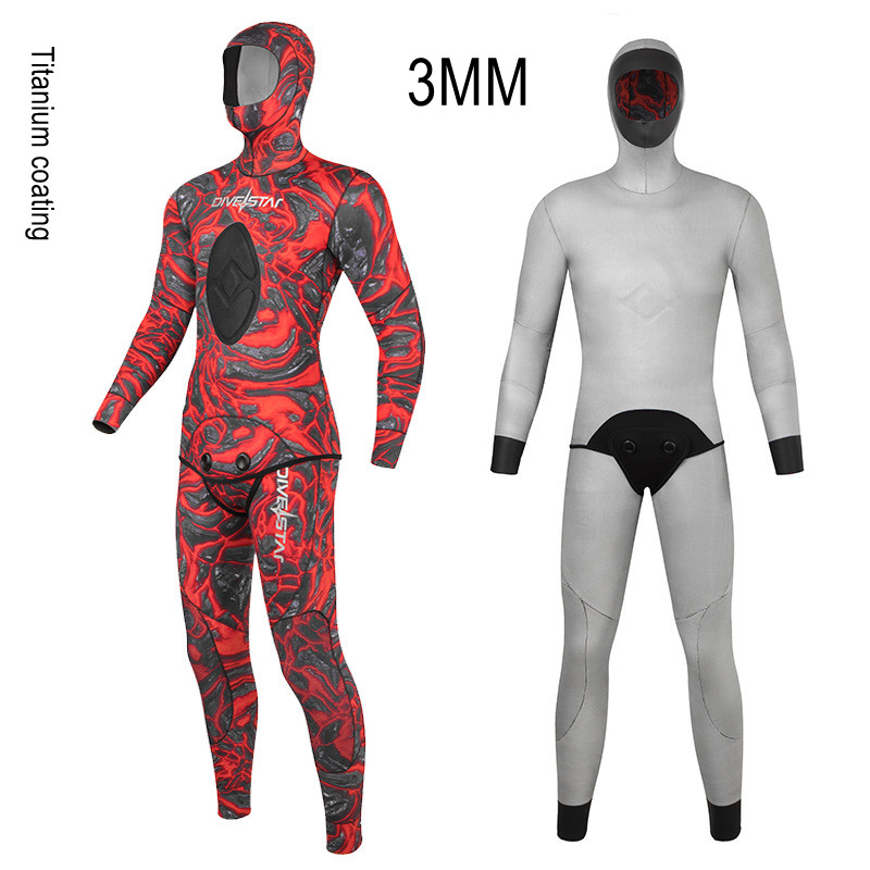 3 مللي متر/5 مللي متر 2 قطعة ا - مراجعة Scuba Diving Wetsuit 5Mm Neoprene وسعره