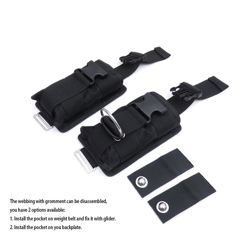 شعبية جديدة 2 قطعة قطع الغيار  - مراجعة Scuba Weight Belt Pocket Quick Release وسعره