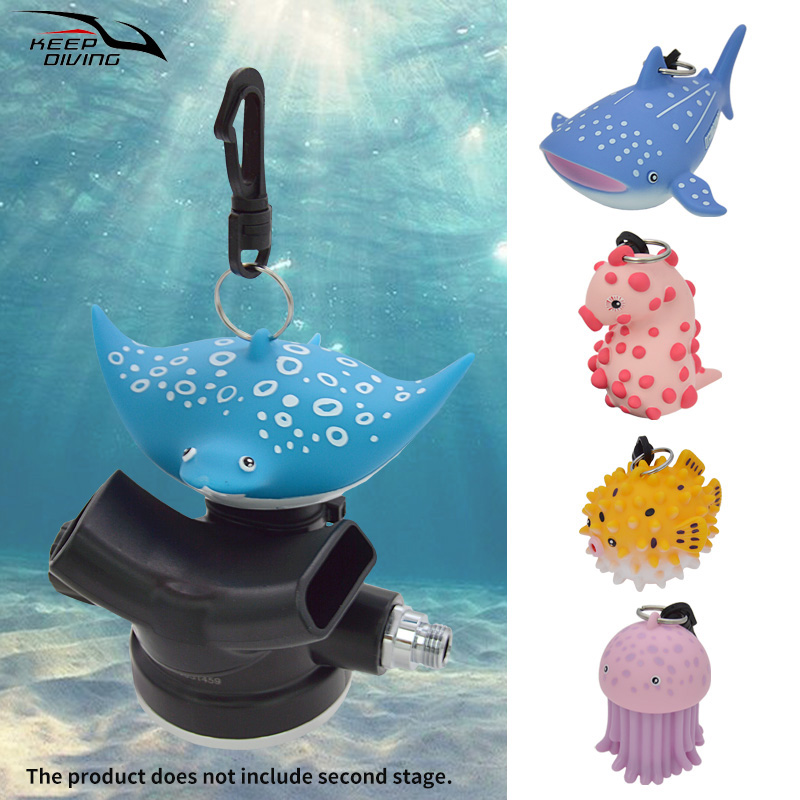 1 قطعة الأسماك الكرتون الغوص ا - مراجعة Second Stage Octopus Diving Regulator وسعره