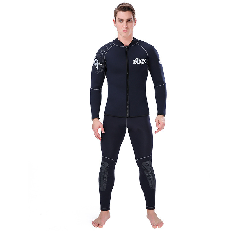 بدلة غوص SLINX، قميص بأكمام طو - مراجعة Scuba Diving Wetsuit 5Mm Neoprene وسعره