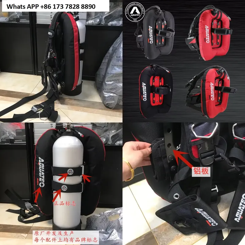 سترة AQUATEC BCD قابلة للنفخ ل - مراجعة Scuba Buoyancy Compensator Bcd Vest وسعره