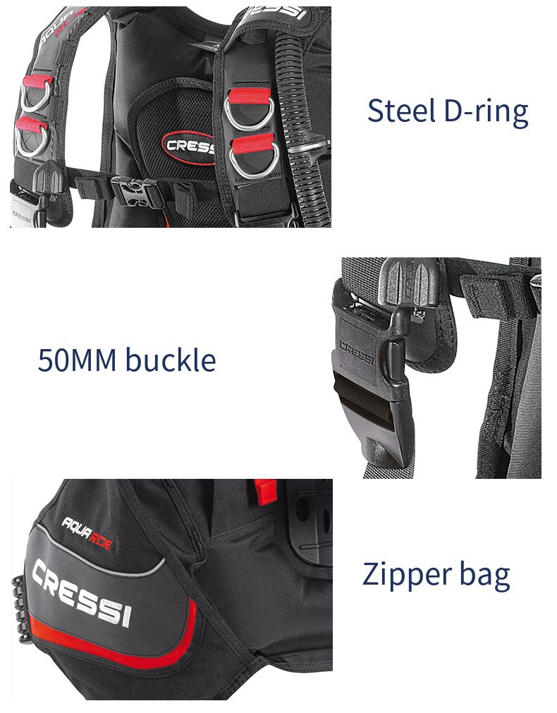 سترة تعويض الطفو من CRESSI، خف - مراجعة Scuba Buoyancy Compensator Bcd Vest وسعره