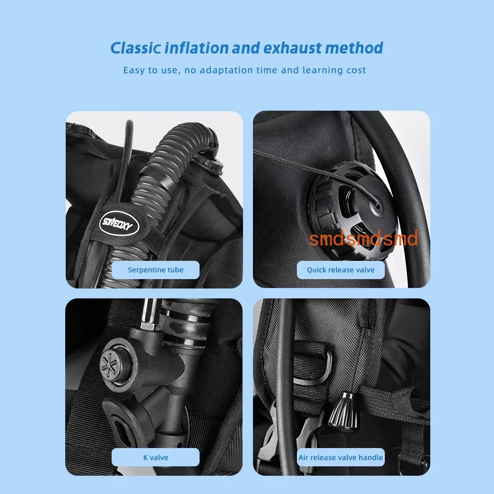 سترة غوص قابلة للتعديل مع جيوب - مراجعة Scuba Buoyancy Compensator Bcd Vest وسعره